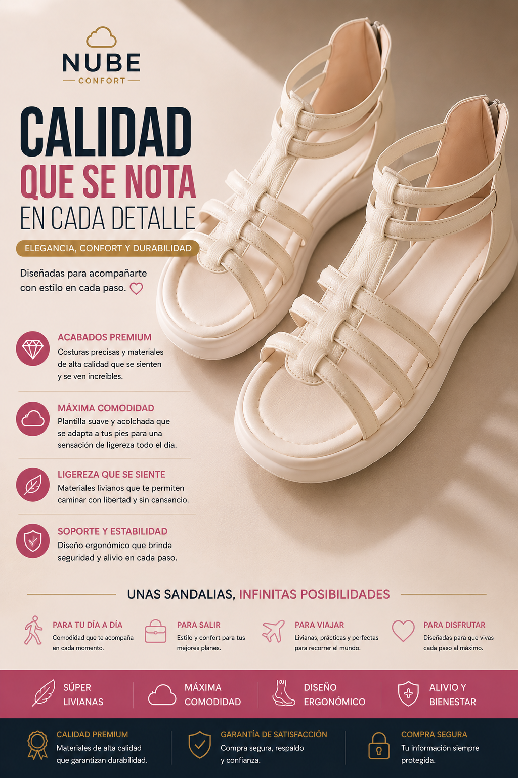SANDALIA ✨☁️ NUBE CONFORT PREMIUM 👣