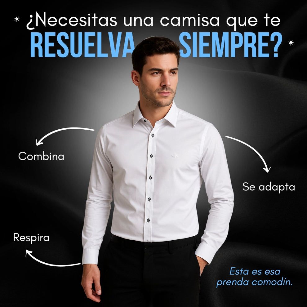 👔CAMISA MANGA LARGA PREMIUM💼PARA EL HOMBRE QUE SABE VESTIR🔝