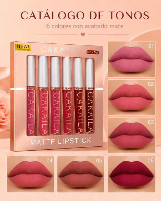💖SET DE 6 LABIALES💋 MATTE MAGIA INTENSA