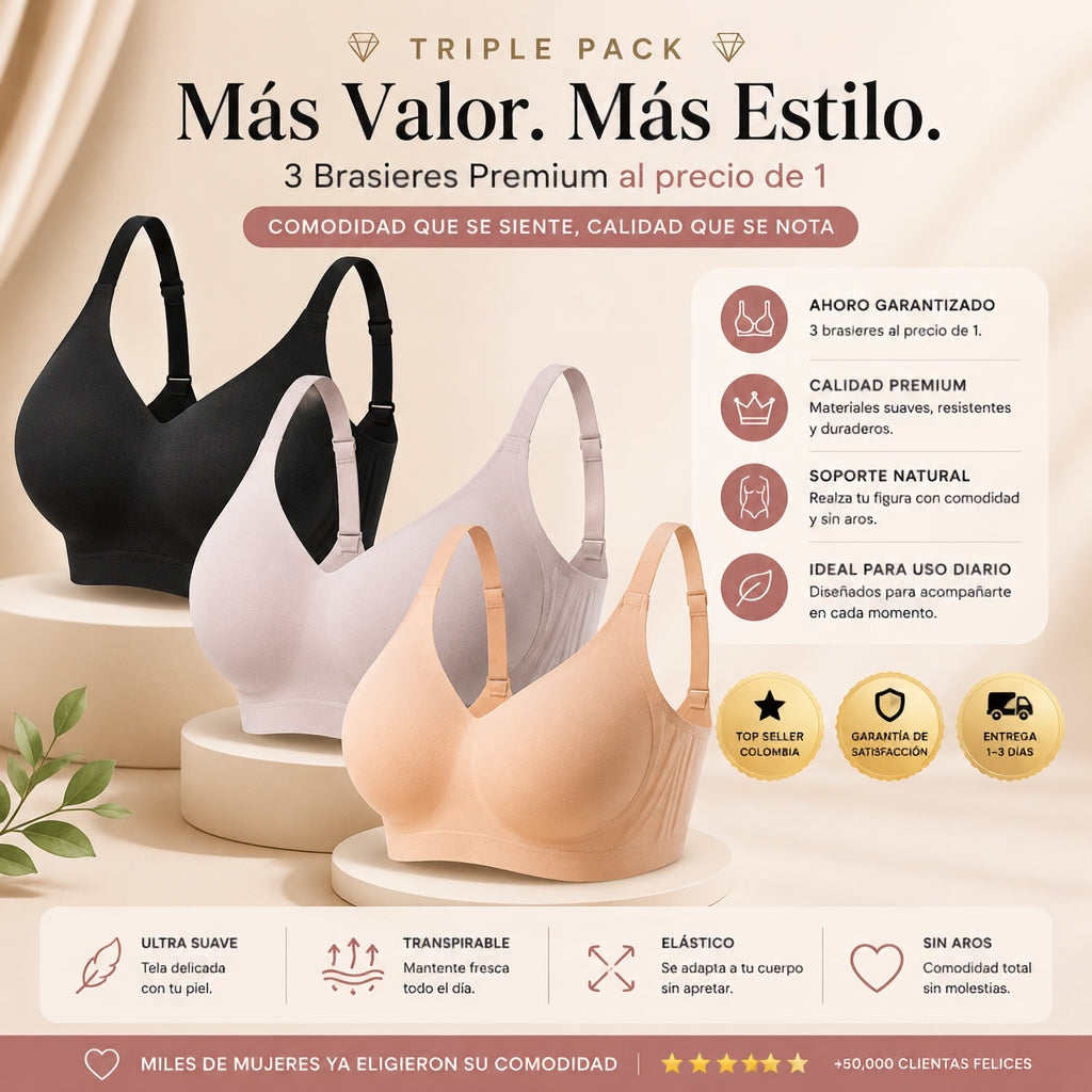 💥BRASIER LUNA ULTRALIFT™️🎀LEVANTA Y MOLDEA SIN DOLOR😍