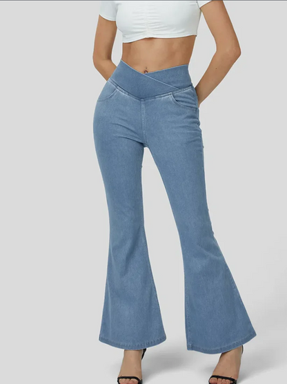 👖PANTALON BOTA CAMPANA😍 JEANS GLAM💎RESALTA TU FIGURA DEFINE TU ESTILO