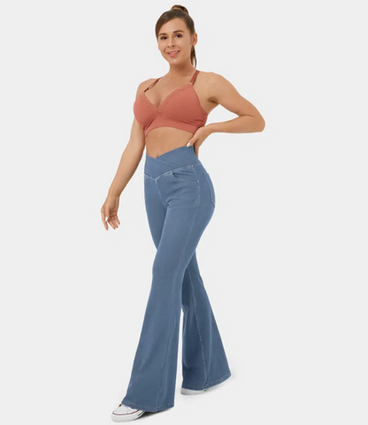👖PANTALON BOTA CAMPANA😍 JEANS GLAM💎RESALTA TU FIGURA DEFINE TU ESTILO