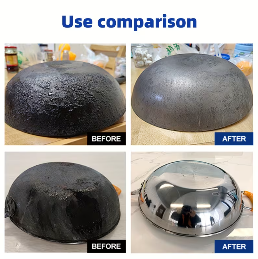 🌀CREMA RESTAURADORA DE OLLAS , SARTENES, BAÑOS Y COCINAS💥BRILLO EN SEGUNDOS ⏱️✨