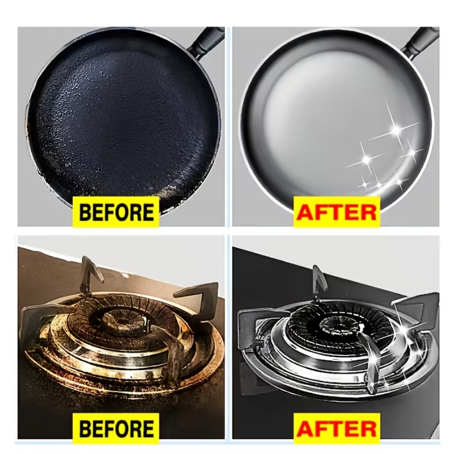 🌀CREMA RESTAURADORA DE OLLAS , SARTENES, BAÑOS Y COCINAS💥BRILLO EN SEGUNDOS ⏱️✨