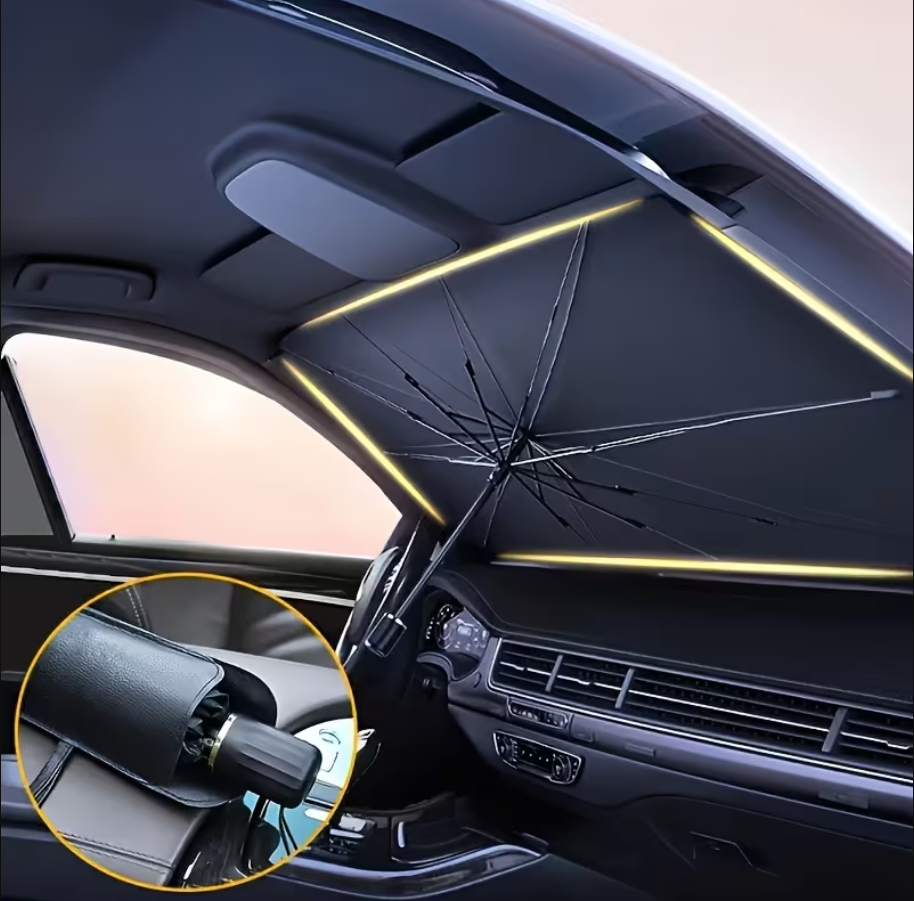 🚗☂️SOMBRILLA PARASOL☀️🔥 PROTEGE TU AUTO DEL CALOR EXTREMO EN SEGUNDOS ☂️🚗
