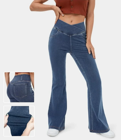 👖PANTALON BOTA CAMPANA😍 JEANS GLAM💎RESALTA TU FIGURA DEFINE TU ESTILO