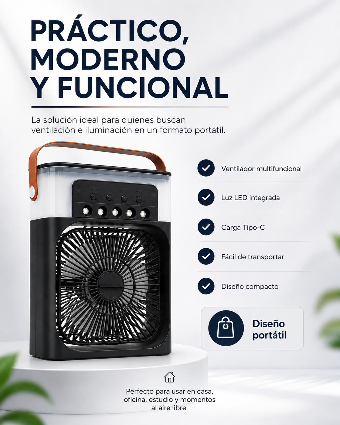 💨VENTILADOR HUMIDIFICADOR❄️