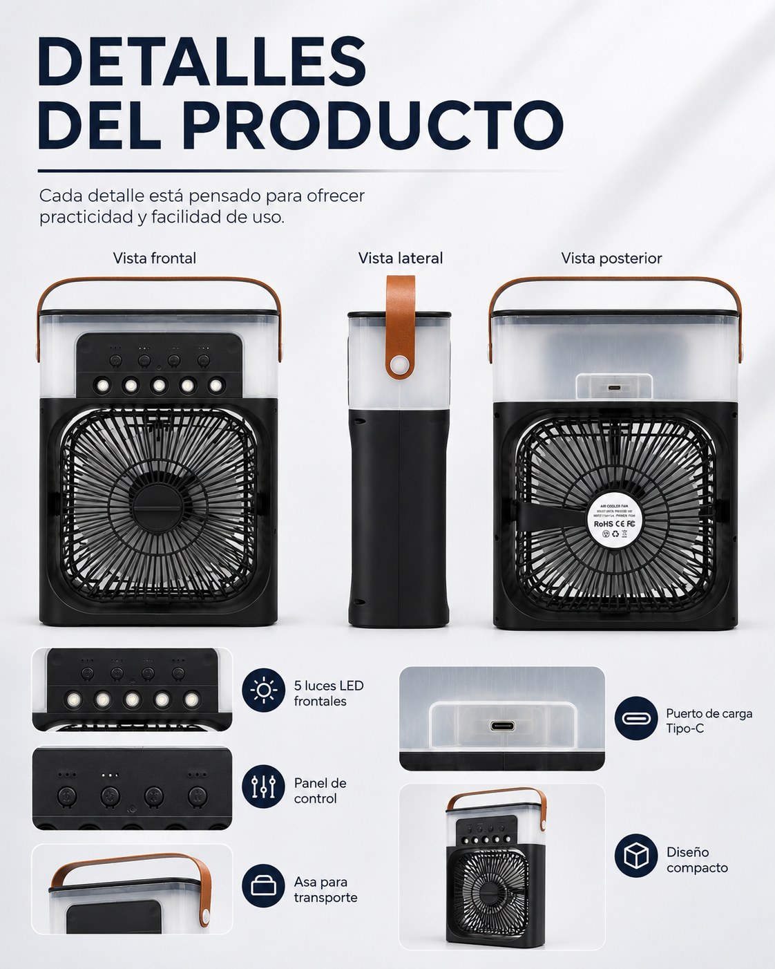 💨VENTILADOR HUMIDIFICADOR❄️