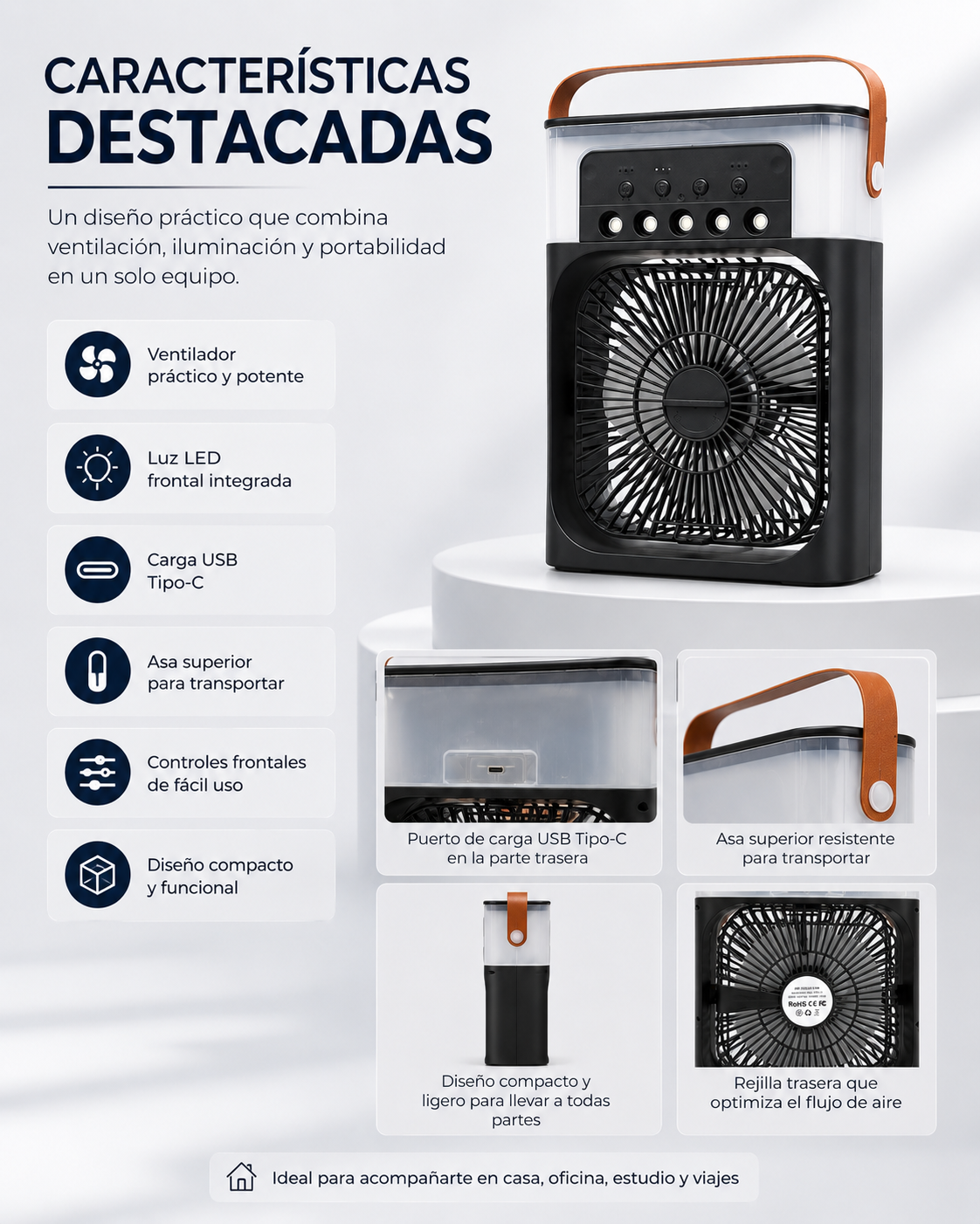 💨VENTILADOR HUMIDIFICADOR❄️