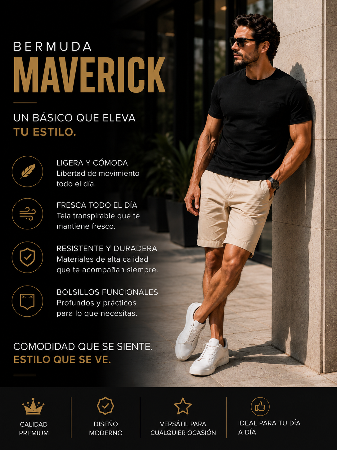 ⭐💎 BERMUDA MAVERICK™ | Diseño premium para cualquier ocasión