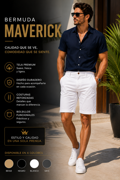 💥💎 BERMUDA MAVERICK™ | Diseño premium para cualquier ocasión