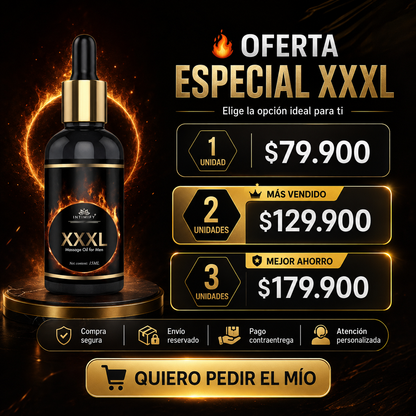 💥ACEITE CORPORAL MASCULINO XXXL💪