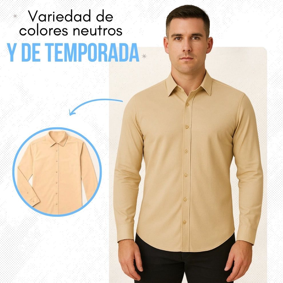 👔CAMISA MANGA LARGA PREMIUM💼PARA EL HOMBRE QUE SABE VESTIR🔝