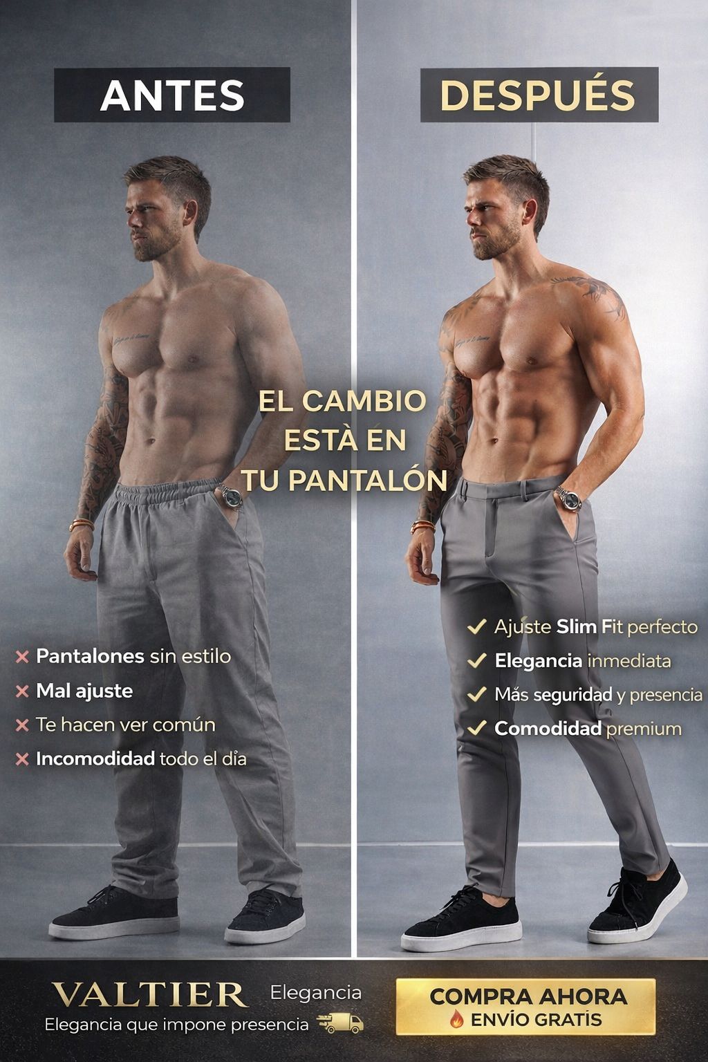 PANTALON VALTIER💼 ELEGANCIA QUE IMPONE PRESENCIA 👔🔥