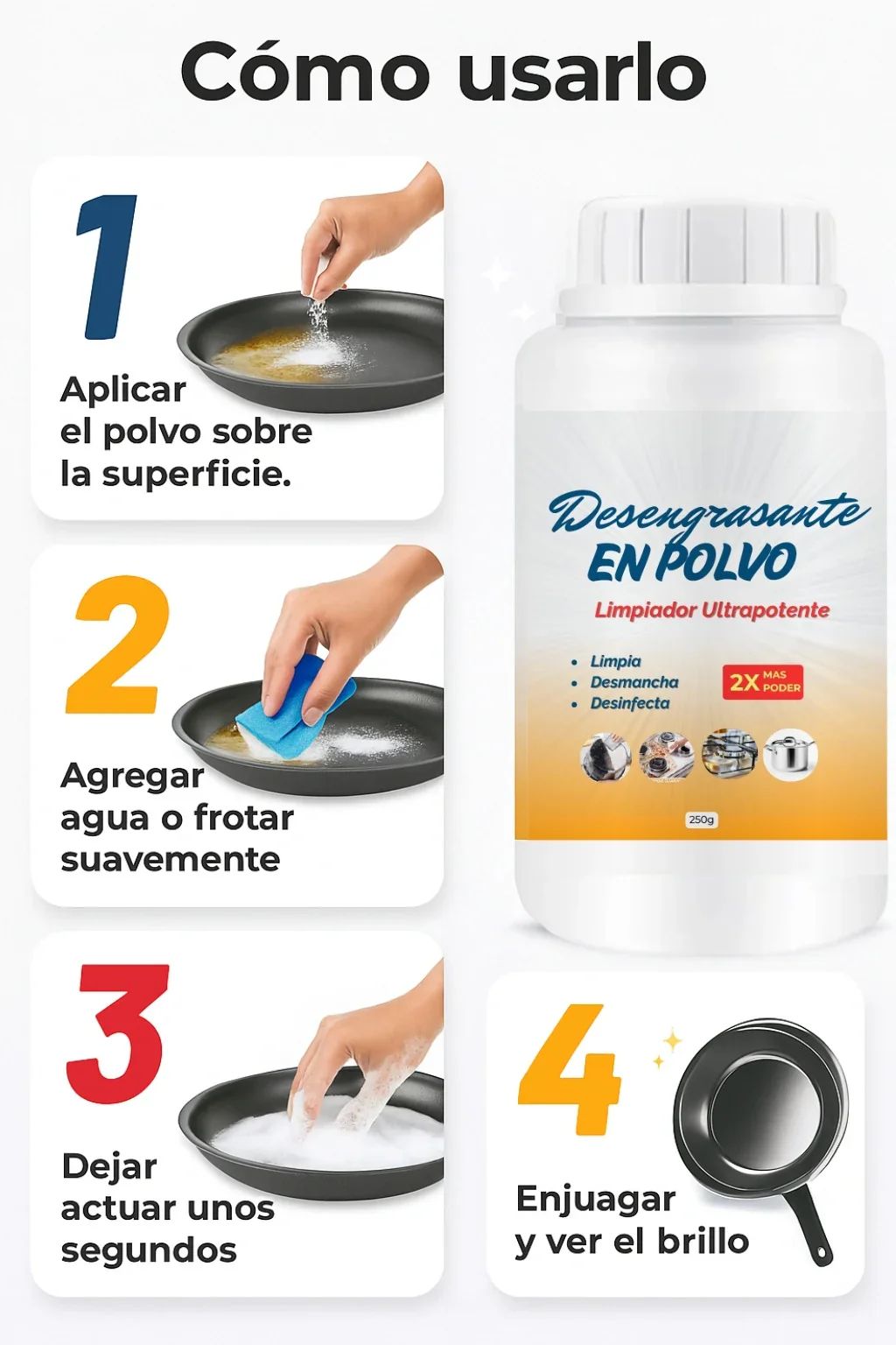 🌀DESENGRASANTE EN POLVO🫧LIMPIADOR ULTRA POTENTE🔥PAGUE 1 LLEVE 2🎁