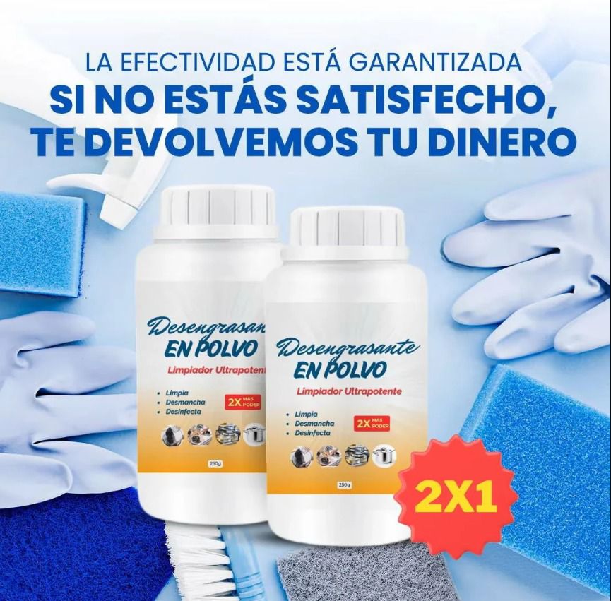 🌀DESENGRASANTE EN POLVO🫧LIMPIADOR ULTRA POTENTE🔥PAGUE 1 LLEVE 2🎁