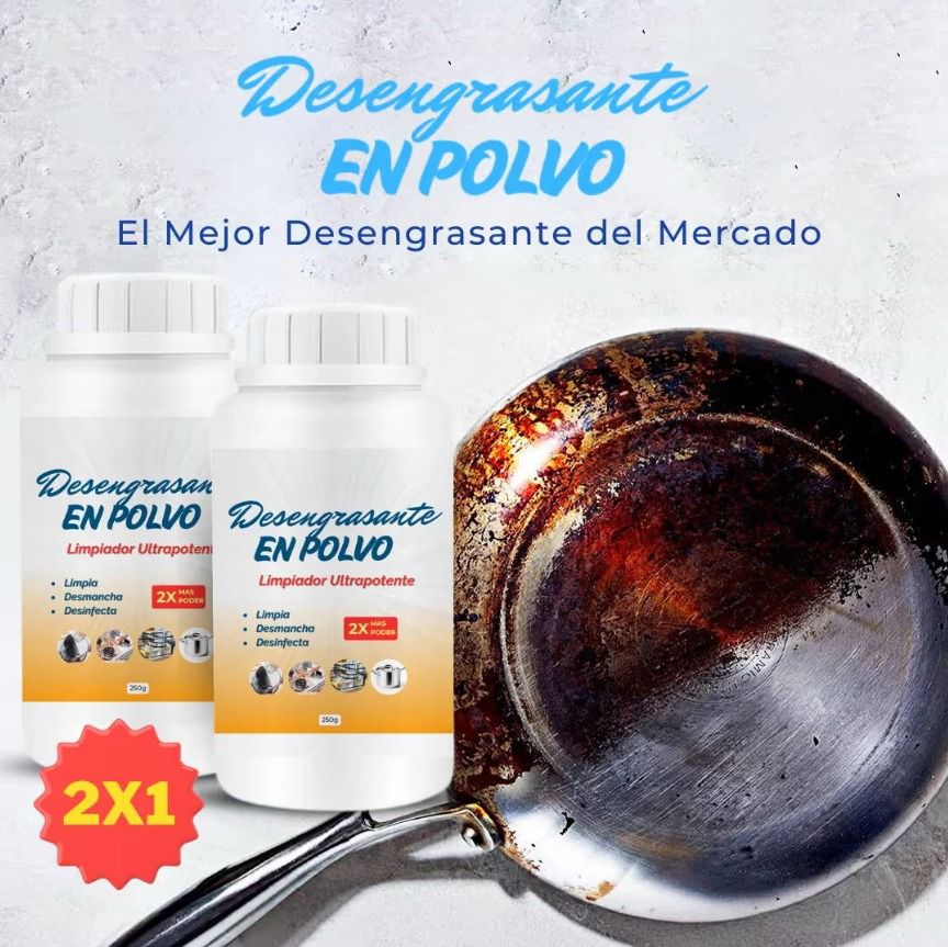 🌀DESENGRASANTE EN POLVO🫧LIMPIADOR ULTRA POTENTE🔥PAGUE 1 LLEVE 2🎁