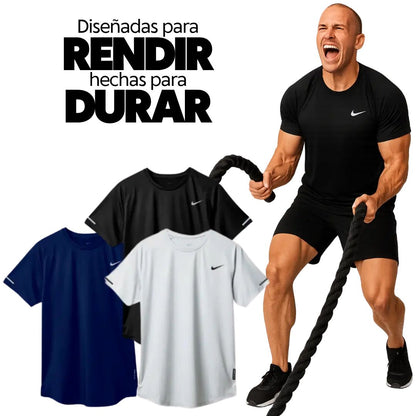 💥👕 PACK FIT PRO 3X™CAMISETAS 💪 ENTRENA CÓMODO,RINDE AL MÁXIMO 💪⚡